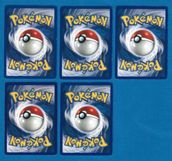 LOT OF 5 DIFF 1999 POKEMON BASE SET COMMON SHADOWLESS #'s 43, 47, 52, 60 & 61 - Image 2