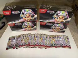 30 Pokemon Prismatic Evolutions Sealed Booster Pack 4 Suprise Box Lot (46 Packs) - Image 1