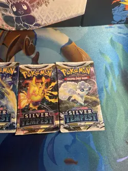 Silver Tempest x4 Packs - Pokemon Full Art Set SWSH Sealed Booster Pack Lot - Image 3