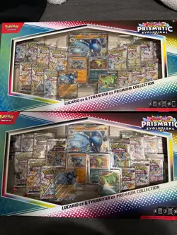 Pokemon Prismatic Evolution Lucario Ex Tyranitar Ex Premium Collection 4 total - Image 2