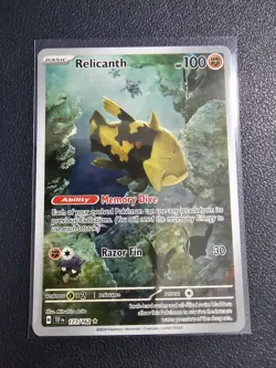 Relicanth 173/162 Illustration Rare Pokemon S&V Temporal Forces - Image 1