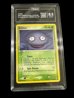 2004 Pokemon Grimer EX Team Rocket Returns #56/109 TAG NM MT+ 8.5 - Image 1