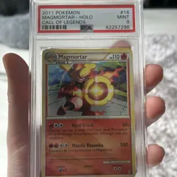Pokemon PSA 9 MINT Magmortar 16/95 Call of Legends Holofoil 2011 S#4235 - Image 1