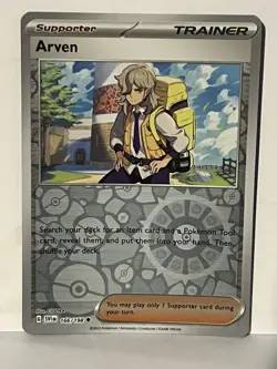 Arven - Reverse Holo 166/198 SV01: Scarlet & Violet Base Set NM Pokemon Fast Shi - Image 1