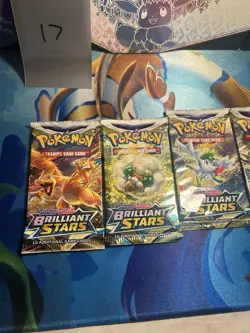 Pokemon Brilliant Stars Booster Packs Complete Art Set (4 Packs) Pokemon - Image 2