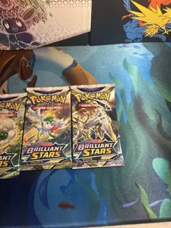 Pokemon Brilliant Stars Booster Packs Complete Art Set (4 Packs) Pokemon - Image 3