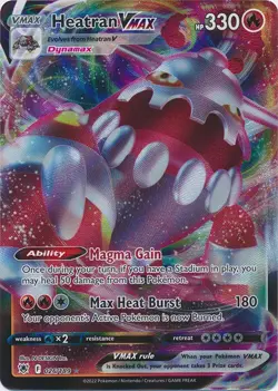 Holo Heatran VMAX 026/189 Ultra Rare Astral Radiance Pokemon TCG - Image 1