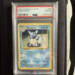 2023 Pokemon CLB EN Wartortle #2 PSA 10 GEM MINT Holo - Image 1