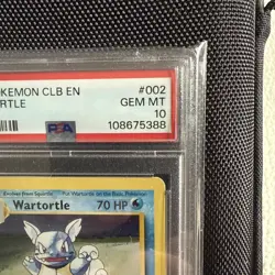 2023 Pokemon CLB EN Wartortle #2 PSA 10 GEM MINT Holo - Image 3
