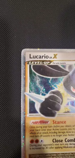 2007 POKEMON DIAMOND & PEARL BLACK STAR PROMO DP12 LUCARIO LV.X - Image 2