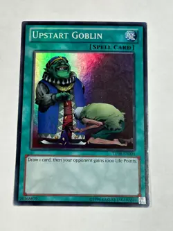 YUGIOH EURO Upstart Goblin TU08-EN004 Super Rare MP - Image 1