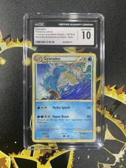 Gyarados CLB 007/034 Pokemon Card - CGC 10 GRADED GEM MINT - TCG Classic - Image 1