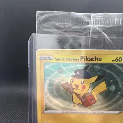 Special Delivery Pikachu SWSH074 Holo Sword & Shield Promo Card (SEALED) - Image 2
