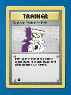 FALSCHER PROFESSOR EICH UNPLAYED 1999 GERMAN PM 1ST ED BASE SET RARE CARD 72/102 - Image 1