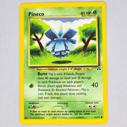Pineco 61/75 Neo Discovery Common Vintage Pokemon Card TCG English LP - Image 1