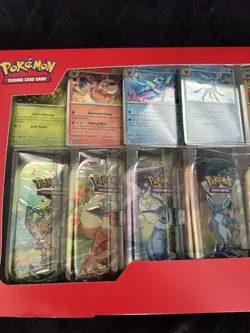 Pokemon TCG Prismatic Evolutions Costco 8 Mini-Tin Bundle Promo Cards NEW SEALED - Image 2