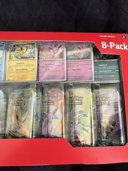 Pokemon TCG Prismatic Evolutions Costco 8 Mini-Tin Bundle Promo Cards NEW SEALED - Image 3