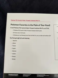 Pokemon TCG Prismatic Evolutions Costco 8 Mini-Tin Bundle Promo Cards NEW SEALED - Image 5