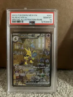 Alakazam EX 201/165 Scarlet & Violet 151 Sir Holo Pokemon Card PSA 10 Gem Mint - Image 1