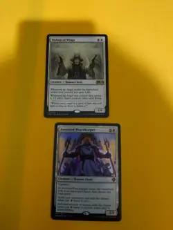 Bishop of Wings M20 & Anointed Peacekeeper DMU foil human cleric MTG 2 Card. - Image 1