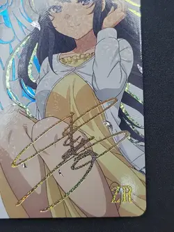 Mai Sakurajima ZR Signed Goddess Story Waifu Card NM 5M05 002 - Image 4