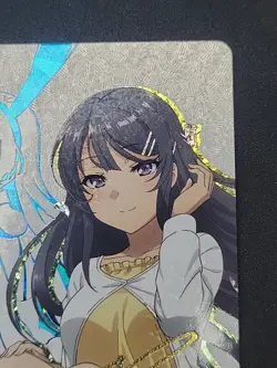 Mai Sakurajima ZR Signed Goddess Story Waifu Card NM 5M05 002 - Image 5