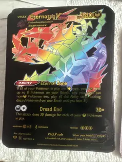 Eternatus 💥 Black Rainbow Foil Fan Art /Display Card NM - Image 1