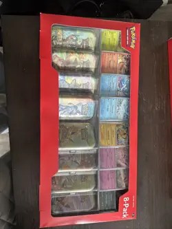 Pokemon TCG Prismatic Evolutions Costco 8 Mini-Tin Bundle w/ Promo Cards SEALED - Image 1