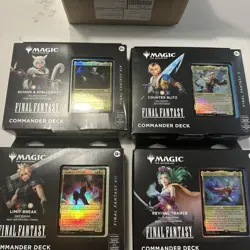 MTG Magic Final Fantasy Set of 4 Commander Decks FACTORY SEALED IN STOCK! - Image 1
