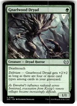 Gnarlwood Dryad 0180 Playset Non Foil Uncommon Duskmourn MTG Near Mint - Image 1