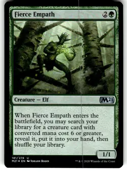 FOIL MTG NM Fierce Empath Commander Masters 2021 Regular - Image 1