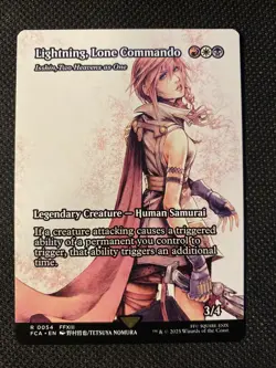 Lightning, Lone Commando - MTG Final Fantasy Showcase Art 054 NM FREE SHIPPING! - Image 1