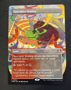 Spectator Seating 0664 Borderless Extended Art Commander Masters Rare MTG - Image 1