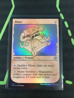 MTG Magic The Gathering Mimic Foil Showcase DnD Artifact Commander - Image 1