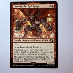 Magic The Gathering Mtg Gornog, The Red Reaper Jumpstart Foundations 25 Rare - Image 1