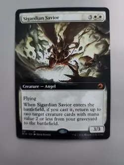 MTG Sigardian Savior Innistrad: Midnight Hunt 331 Borderless Mythic - Image 1