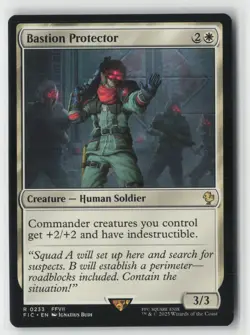 Bastion Protector (Surge Foil) R Commander: FINAL FANTASY 233 NM - Image 1