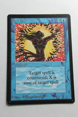 MTG Spell Blast x1- -Limited Edition Beta-Lightly Played - Image 1