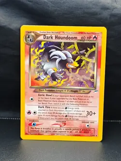 Pokemon Neo Destiny 2002 Dark Houndoom Holo Card 7/105 Rare - Image 1
