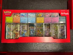 Pokemon TCG Prismatic Evolutions Costco 8 Mini-Tin Bundle w/ Promo Cards SEALED - Image 1