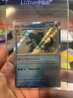 Pokemon TCG Shiny Baxcalibur Card PAF 130/091 Paldean Fates Near Mint Holo - Image 1