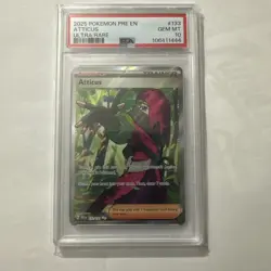 PSA 10 2025 Pokemon PRE EN Atticus Ultra Rare #133 GEM MINT Slab - Image 1