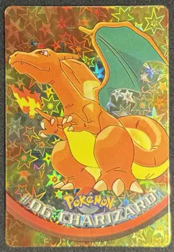 Topps Pokemon 1999 Vending STICKER Holo Prism #06 Charizard - RARE Starburst 🌟 - Image 1