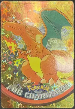Topps Pokemon 1999 Vending STICKER Holo Prism #06 Charizard - RARE Starburst 🌟 - Image 5