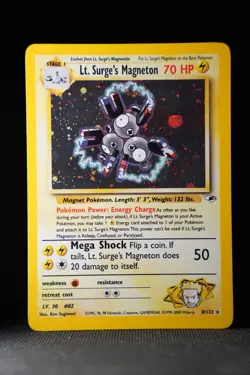 Pokemon Lt. Surge's Magneton 8/132 Gym Heroes - 2000 HOLO English - Image 1