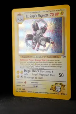 Pokemon Lt. Surge's Magneton 8/132 Gym Heroes - 2000 HOLO English - Image 3