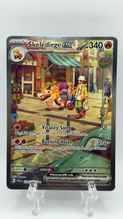 Pokemon Skeledirge ex Special Illustration Rare SV02: Paldea Evolved 258/193 NM - Image 1