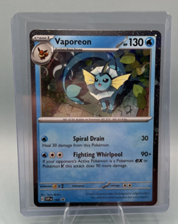 Pokemon TCG Vaporeon SVP 168 Scarlet & Violet Black Star Promo NM/M - Image 1