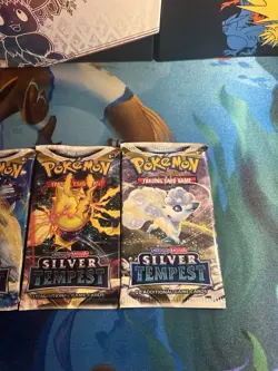 Silver Tempest x4 Packs - Pokemon Full Art Set SWSH Sealed Booster Pack Lot - Image 3