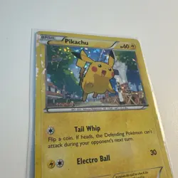 Pikachu 6/12 McDonalds PROMO HOLO Pokemon TCG HP (DMG) - Image 3
